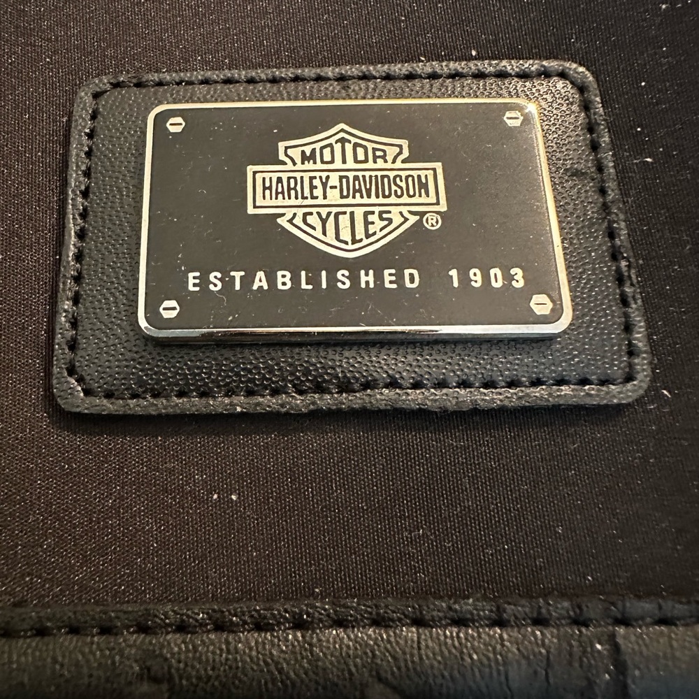 Harley-Davidson Black Backpack with Logo Patch - Picture 2 of 4